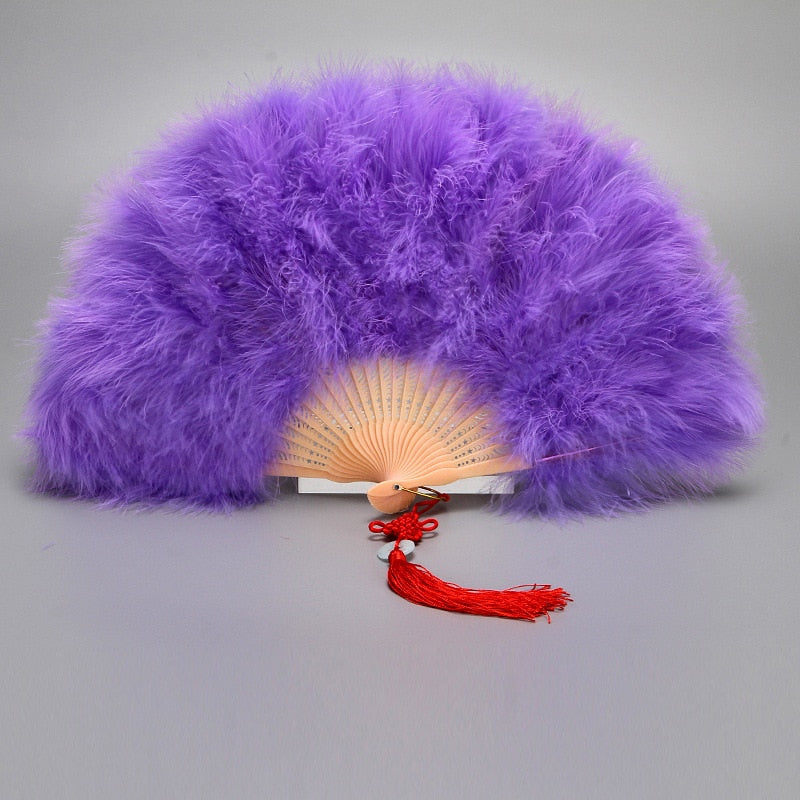 TEEK - Feather Hand Fan FAN theteekdotcom Light Purple  