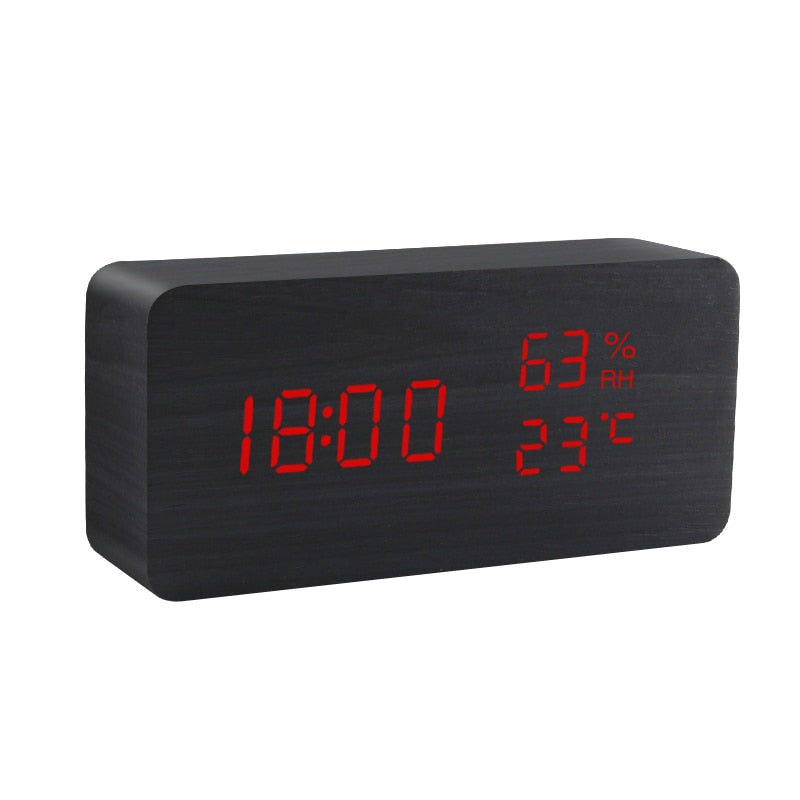 TEEK - Alarm Clock LED Wooden Table Clocks HOME DECOR theteekdotcom 12  