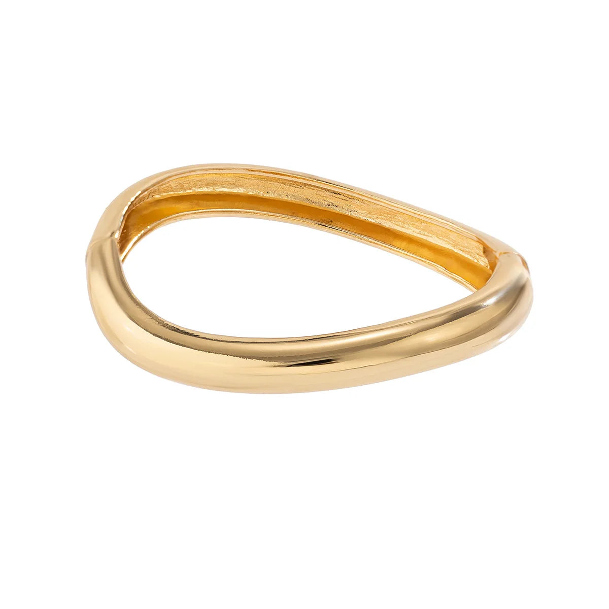 TEEK - Rational Irregular Metal Bangle JEWELRY theteekdotcom gold 2391  