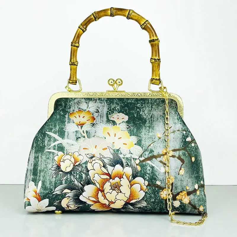 TEEK - Flower Lock Vintage Chain Handbag BAG theteekdotcom 20 antiquity  