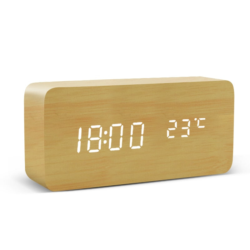 TEEK - Alarm Clock LED Wooden Table Clocks HOME DECOR theteekdotcom 5  