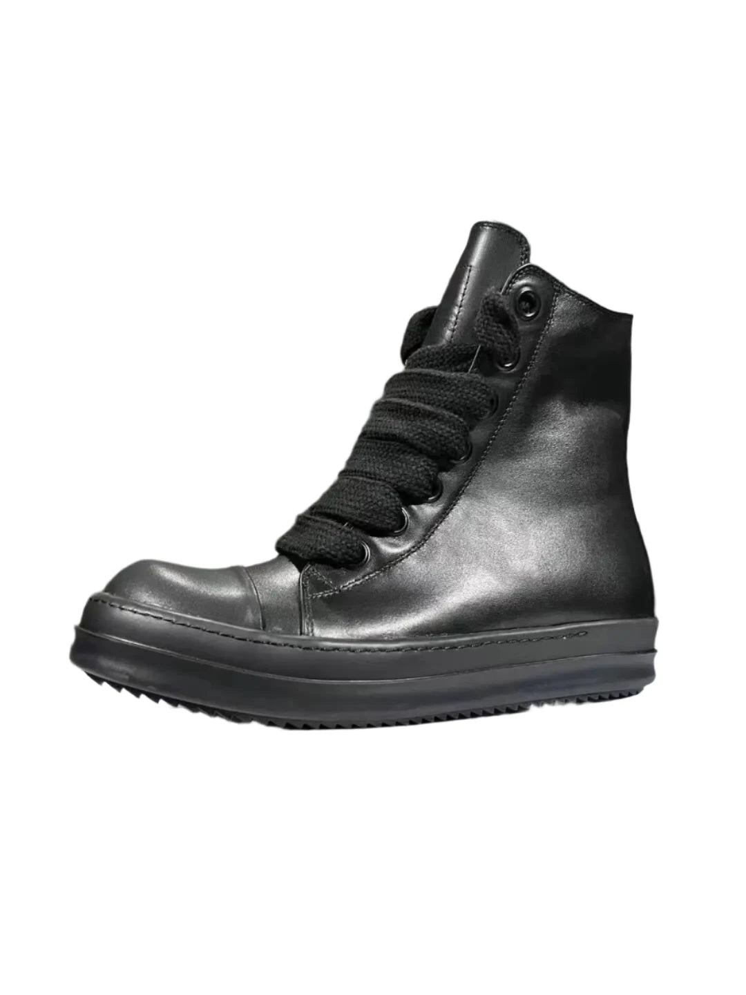 TEEK - Mens Classic Black Thick Laced High Top Boots SHOES theteekdotcom   