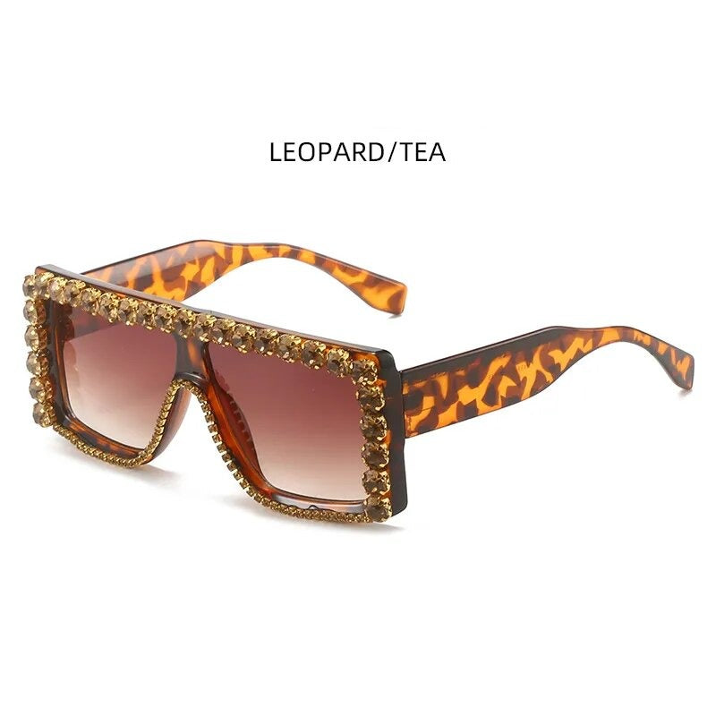 TEEK - Luxury Diamond Square Sunglasses EYEGLASSES theteekdotcom C3  