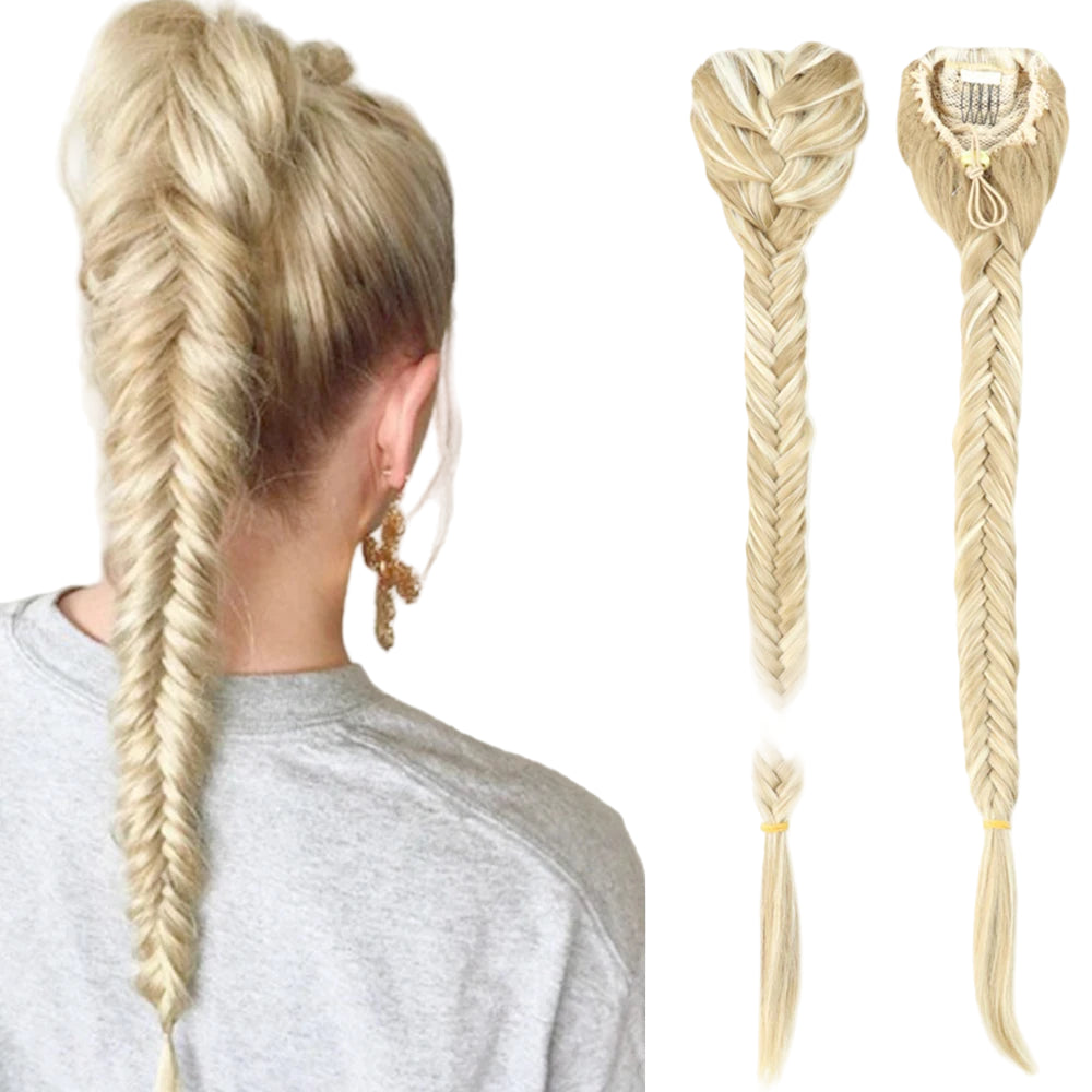 TEEK - 20 Inch Long Braided Synthetic PonytailHair Extension HAIR theteekdotcom