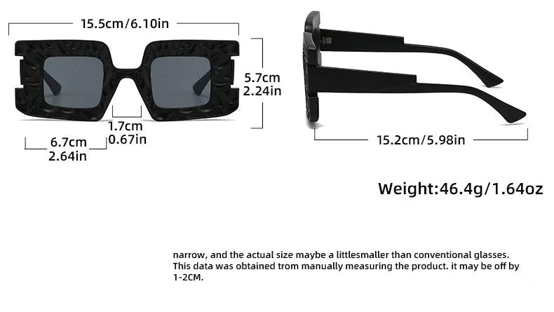 TEEK - Square Steampunk Sunglasses EYEGLASSES theteekdotcom