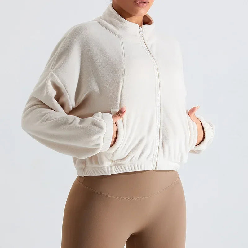 TEEK - Yoga Fitness Utility Jacket JACKET theteekdotcom Ivory White S