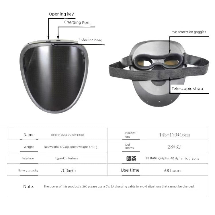 TEEK - LED Luminous Digital Mask