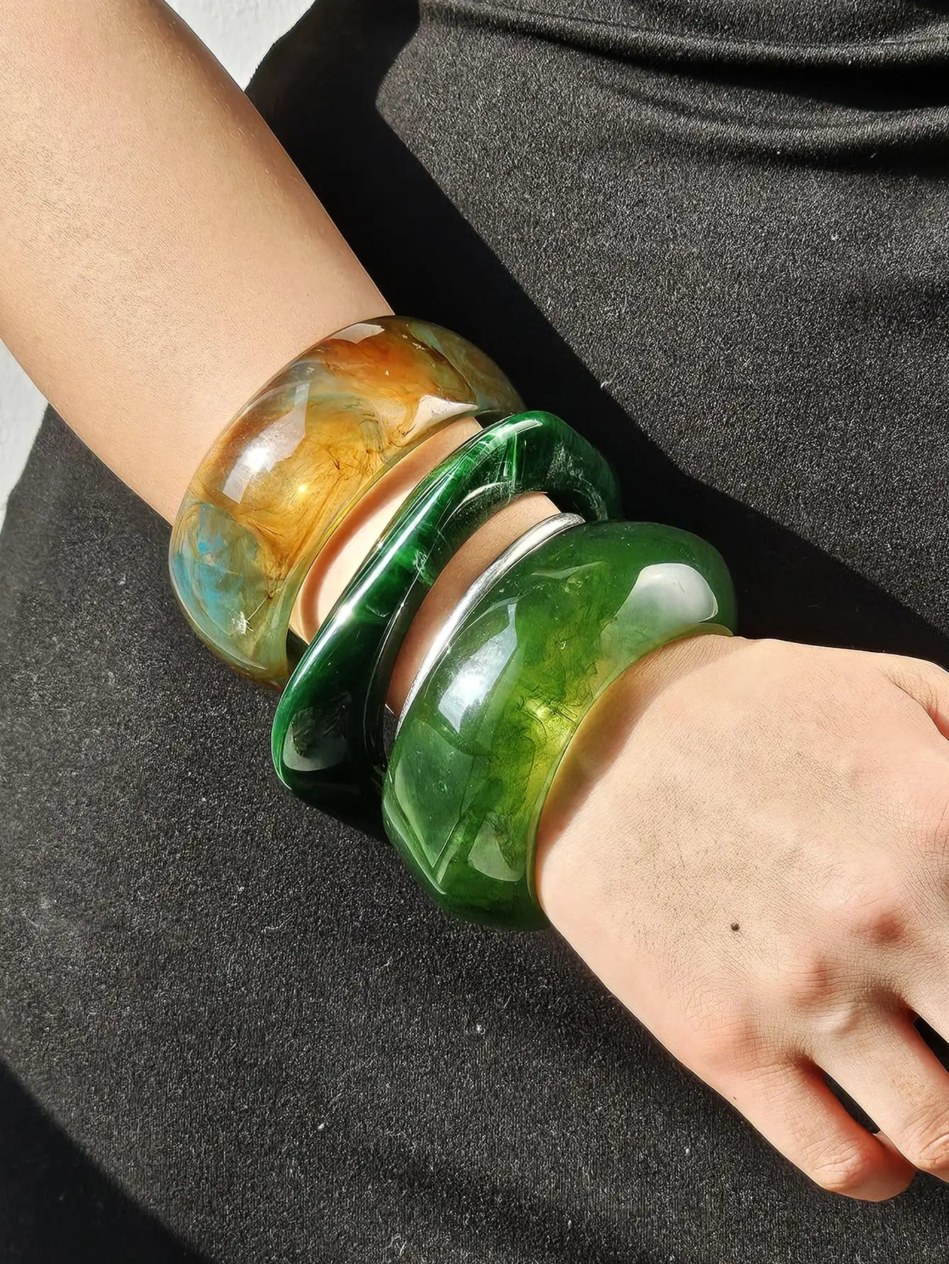 TEEK - Lawn Geometric Smudge Chunky Bracelet JEWELRY theteekdotcom