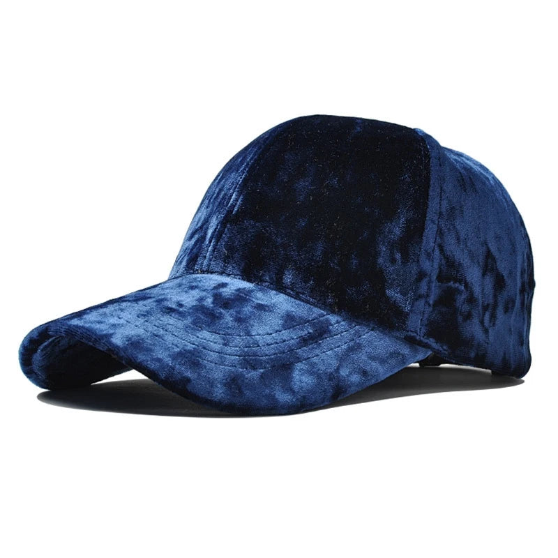 TEEK - Velvet Adjustable Solid Color Baseball Cap HAT theteekdotcom