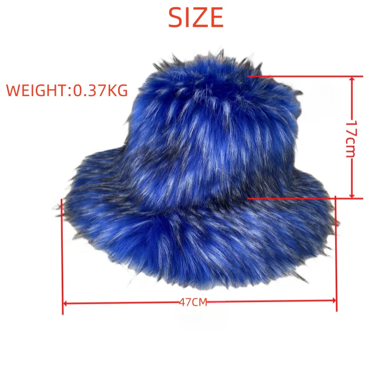 TEEK - Faux Fur Oversized Bucket Hat HAT theteekdotcom