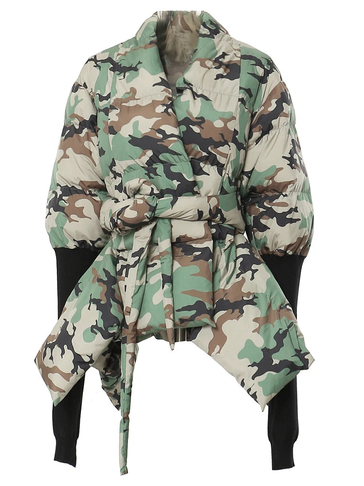 TEEK - Cotton-Padded Belted Knitted Sleeve Jacket JACKET theteekdotcom   