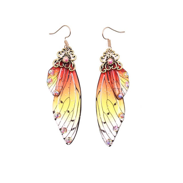 TEEK - Handmade Fairy Wing Earrings  theteekdotcom CP-OR  