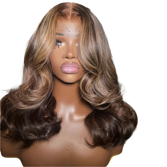 TEEK - Beauty Blonde Highlights Lace Front Wig