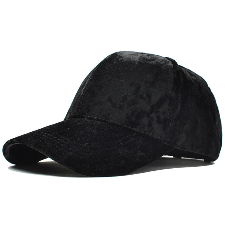 TEEK - Velvet Adjustable Solid Color Baseball Cap HAT theteekdotcom 03 Adjustable