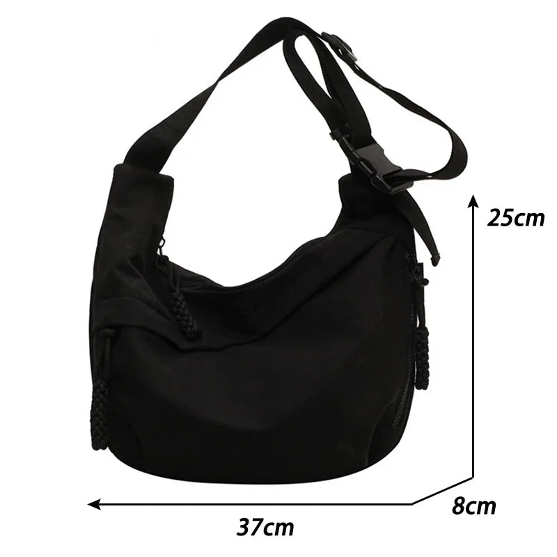 TEEK - Nylon Zippered Single Shoulder Bag BAG theteekdotcom