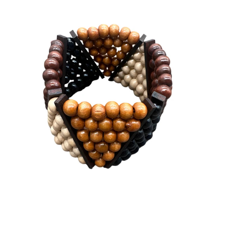 TEEK - Bohemian Vintage Natural Wooden Beads Bracelet JEWELRY theteekdotcom