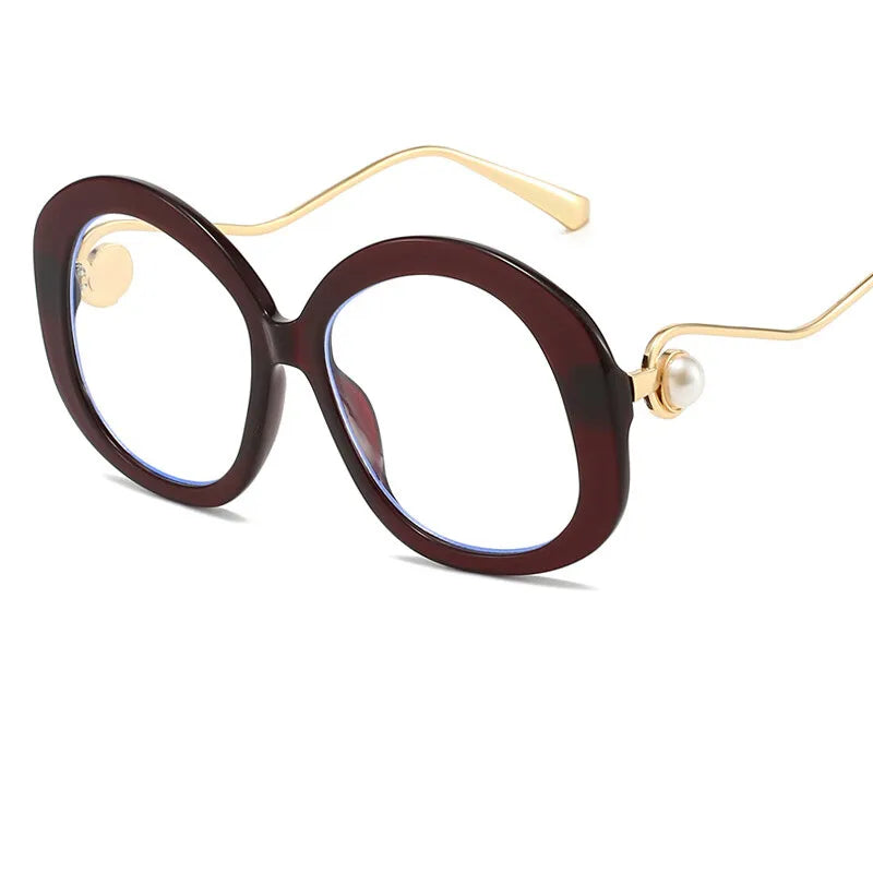 TEEK - Anti Blue Light Elegant Pearl Reading Glasses EYEGLASSES theteekdotcom Red +4.00