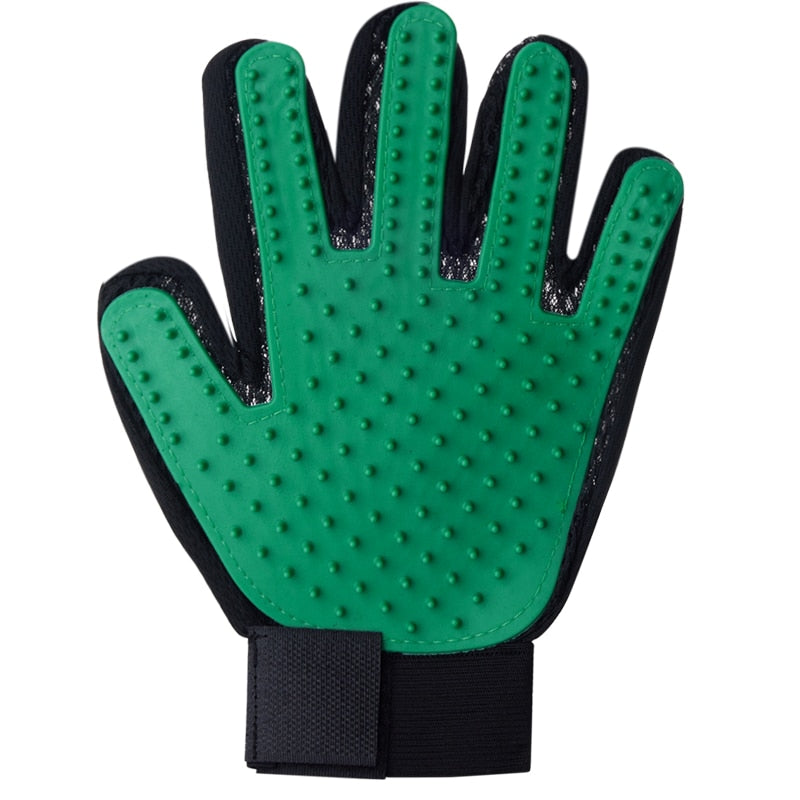 TEEK - Pet Grooming Glove  theteekdotcom Left Green  