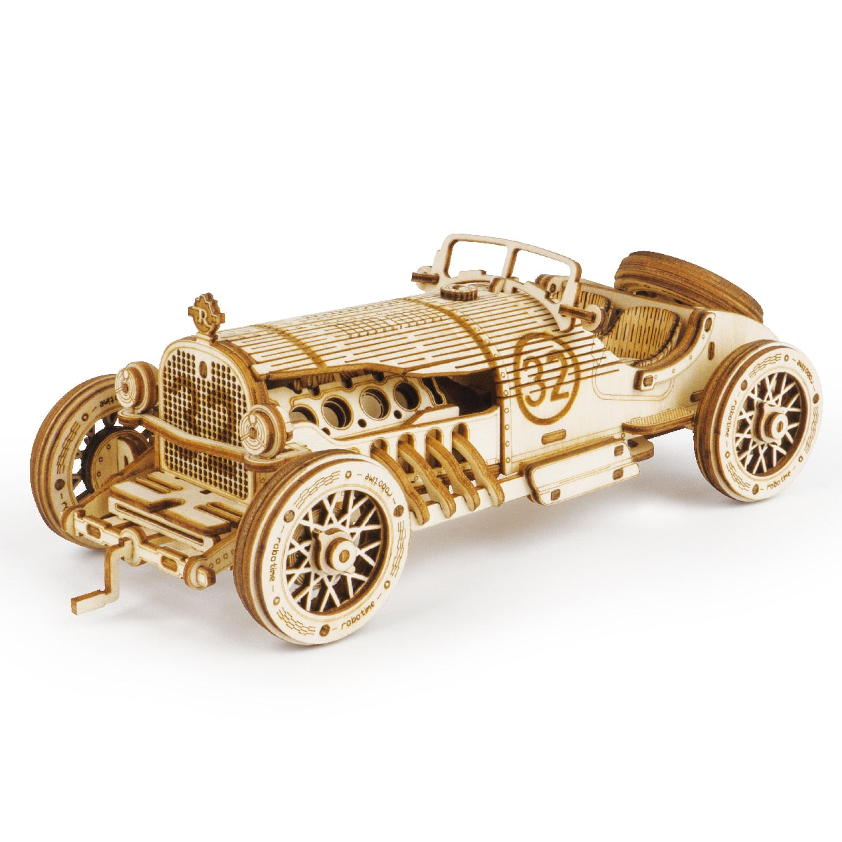 TEEK - Wooden Mechanical Vehicle 3D Puzzle DIY Kits HOME DECOR theteekdotcom Grand Prix Car  