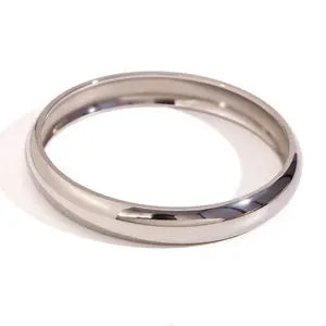 TEEK - Wide Smooth Stainless Steel Bracelet JEWELRY theteekdotcom Silver 60mm and 10mm  