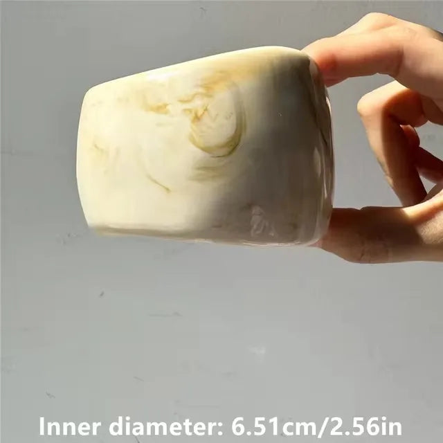 TEEK - Golden Beige Geometric Thick Oversized Bangles JEWELRY theteekdotcom A