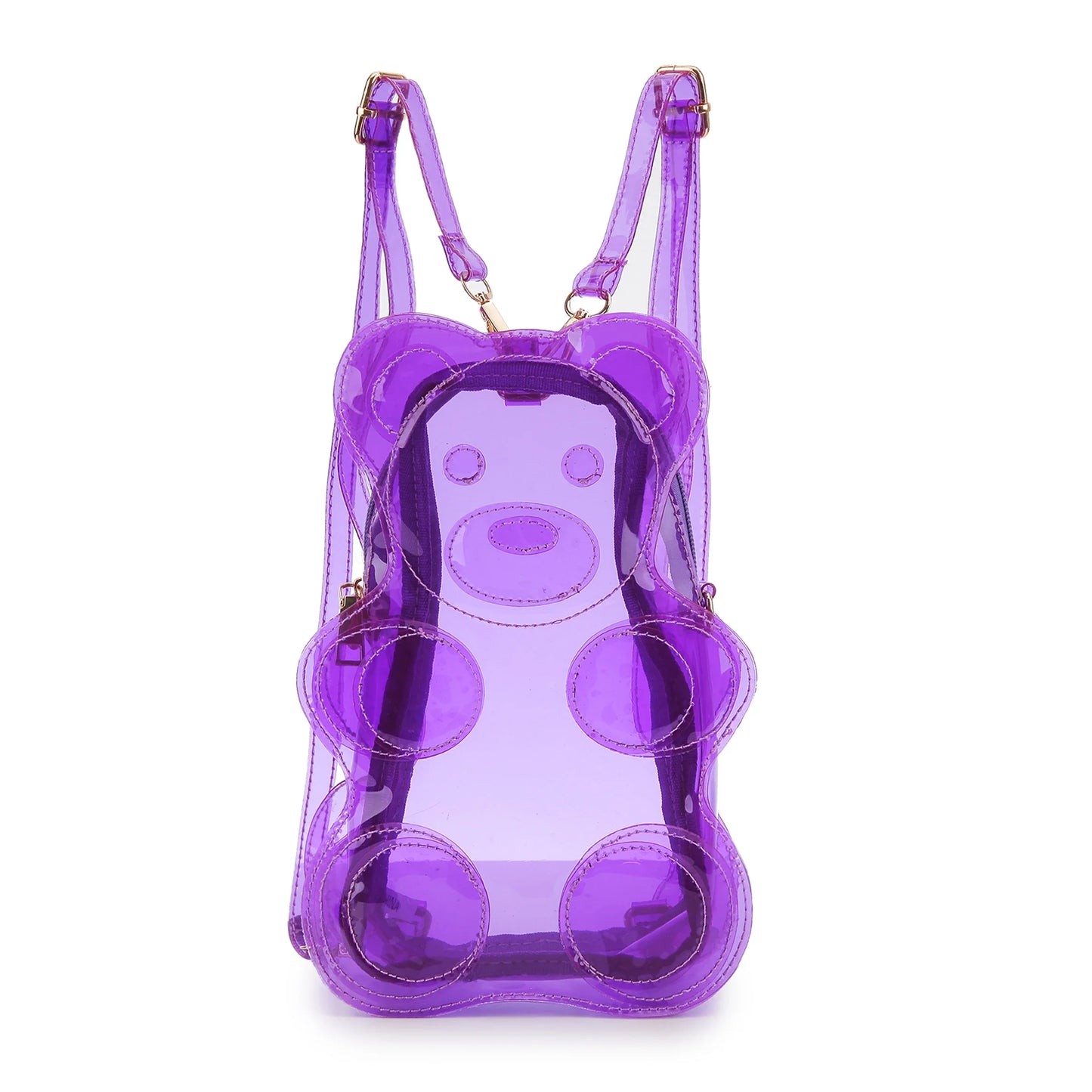 TEEK - Glitter Transparent Bear Mini Backpack BAG theteekdotcom No Glitter