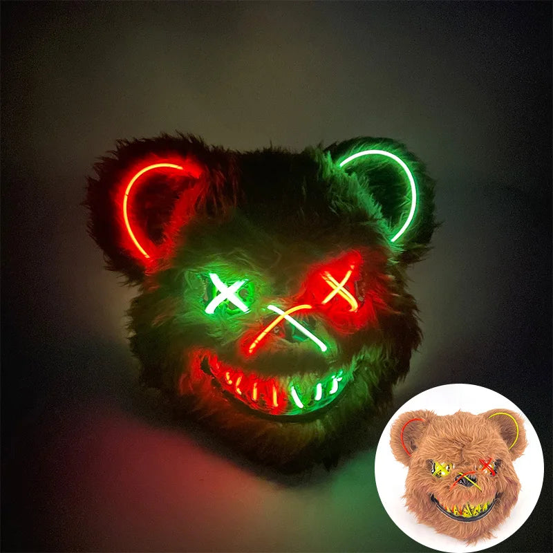 TEEK - Light Up Killer Bear | Bunny Mask COSTUME theteekdotcom 05