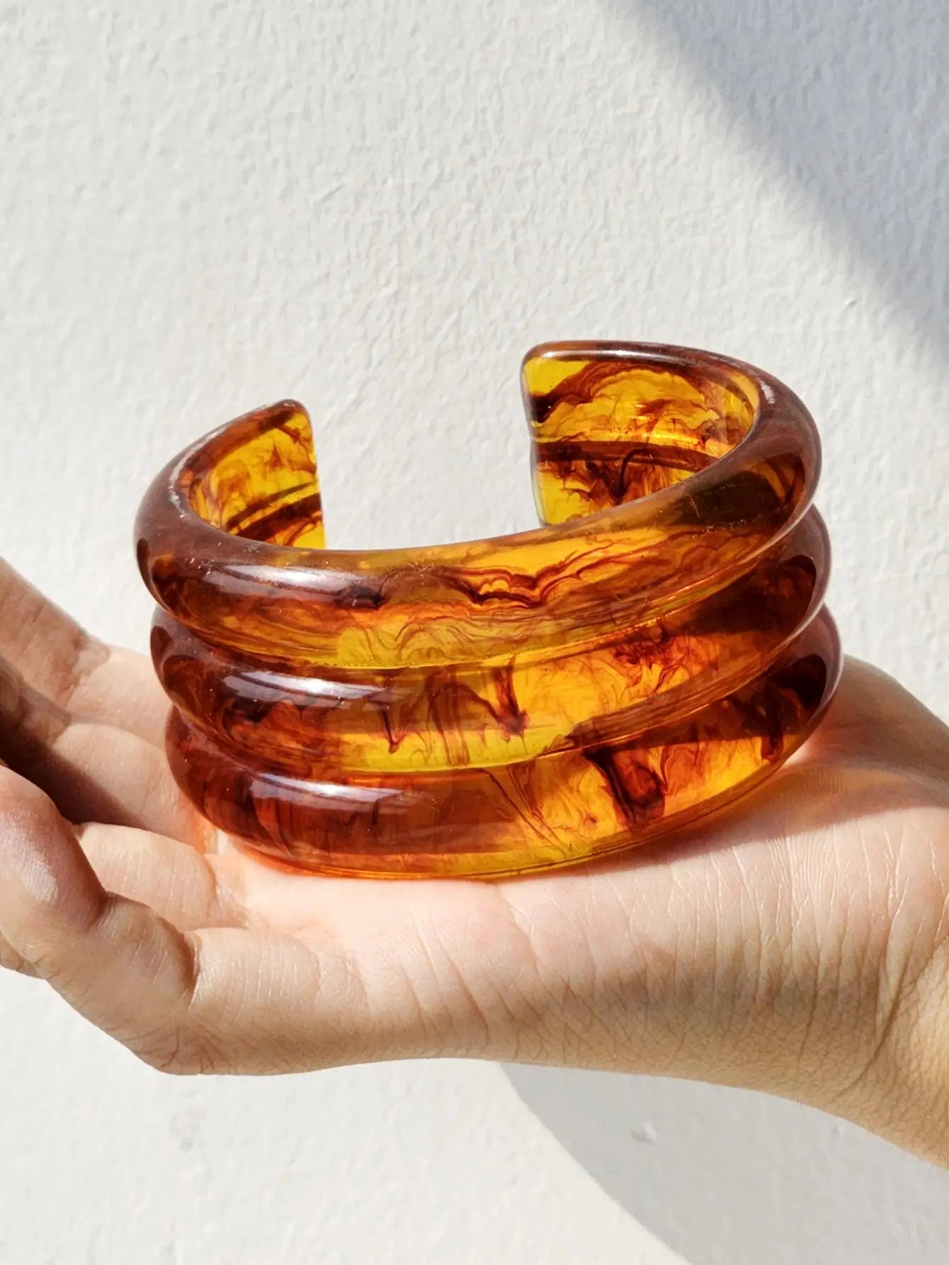 TEEK - Amber Scheme Chunky Brown Bracelet JEWELRY theteekdotcom C