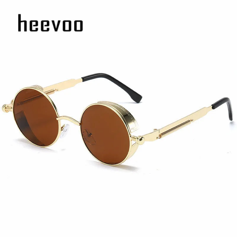 TEEK - Metal Round Mirror Glasses EYEGLASSES theteekdotcom Gold Tea CHINA 1 pcs