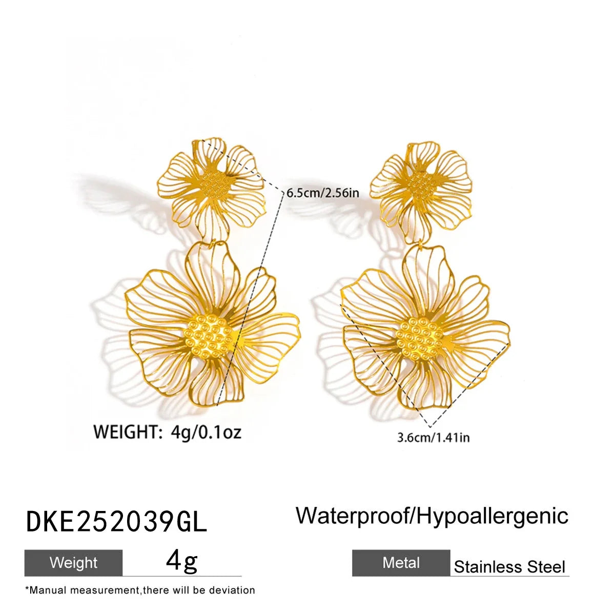 TEEK - Romantic Flower Petal Long Tassel Drop Earrings JEWELRY theteekdotcom