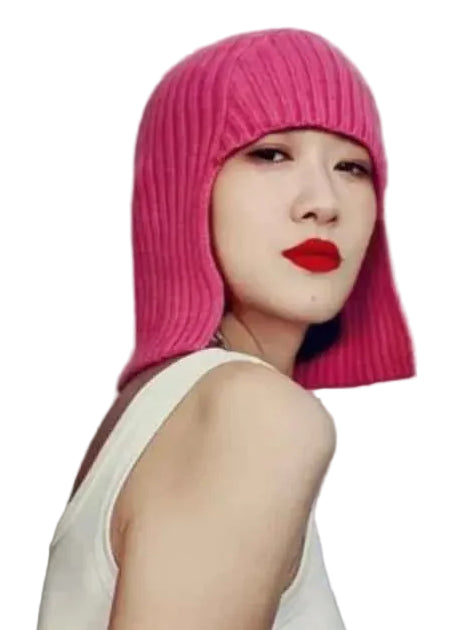 TEEK - Solid Color Knitted Bob Overhead Cap
