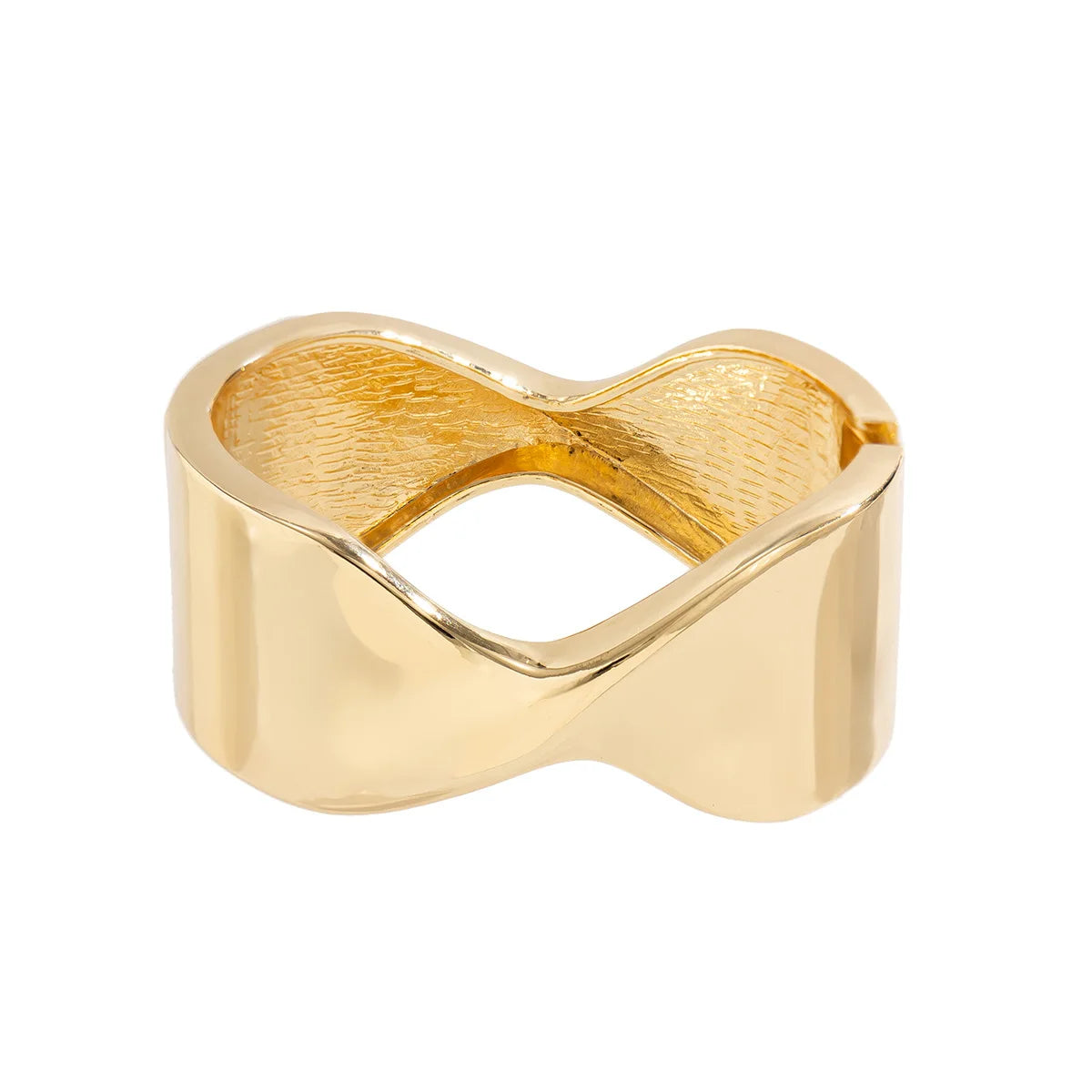 TEEK - Rational Irregular Metal Bangle JEWELRY theteekdotcom gold 2392  