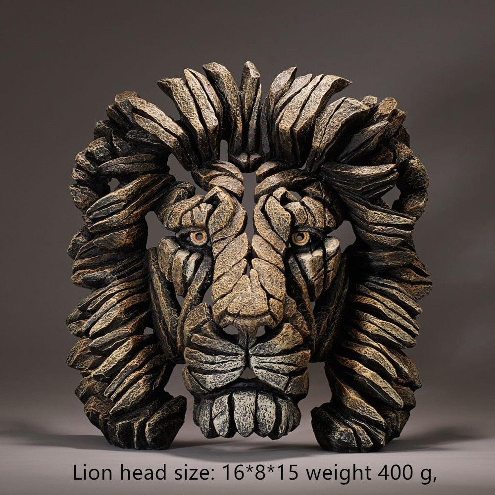 TEEK - Animal Sculpture Bust HOME DECOR theteekdotcom Lion  