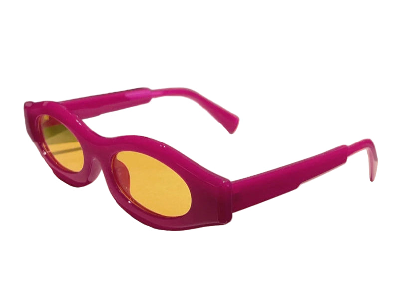TEEK - Oval Candy Color Shades EYEGLASSES theteekdotcom rose red yellow