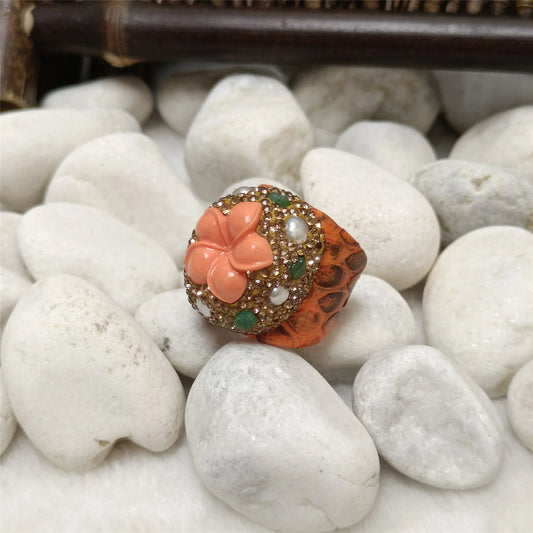 TEEK - Shell Powder Coral Jewelry JEWELRY theteekdotcom ring  