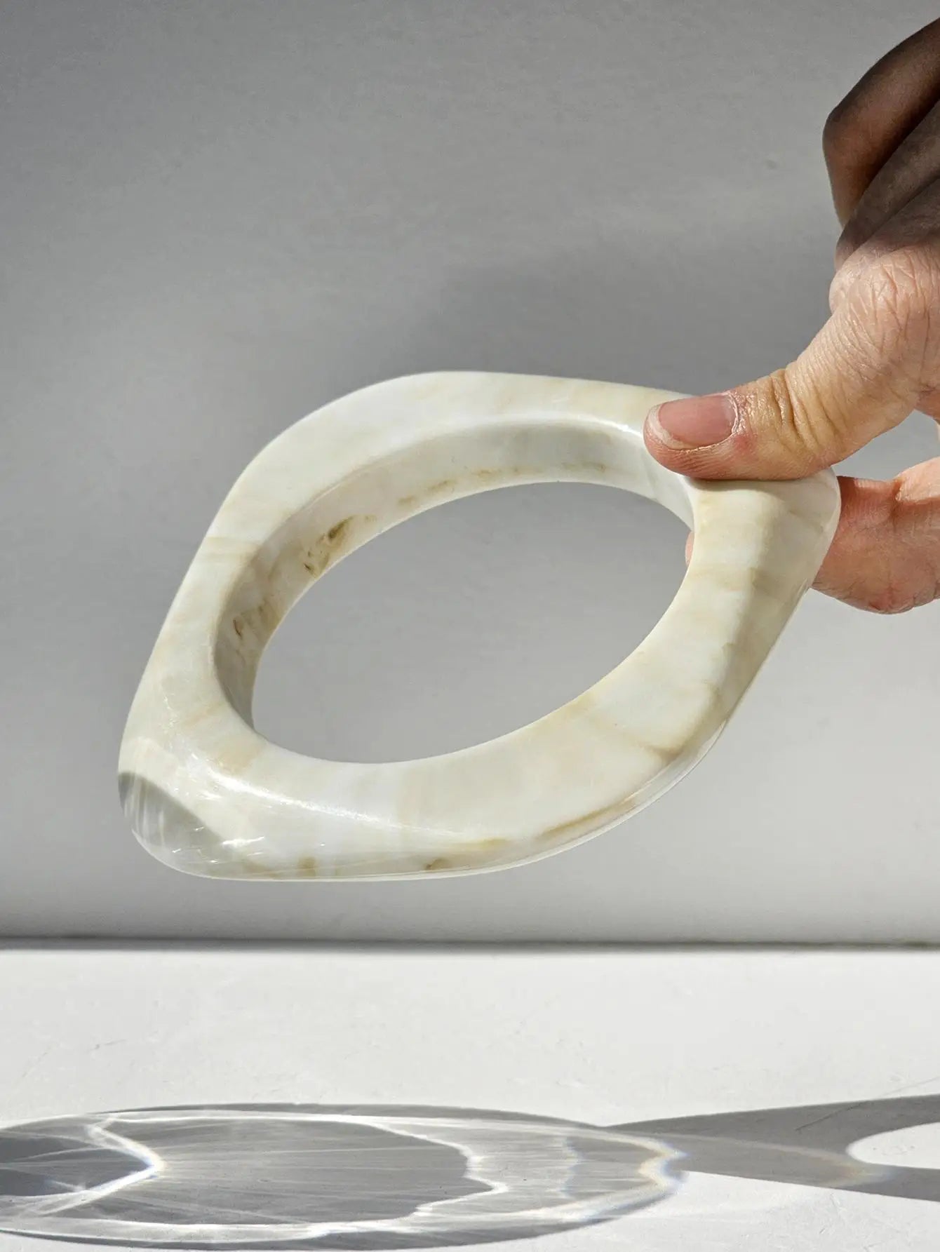 TEEK - Thick Red and White Geometric Bracelet JEWELRY theteekdotcom