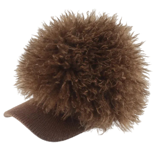 TEEK - Furry Velvet Knitted Baseball Cap HAT theteekdotcom coffee