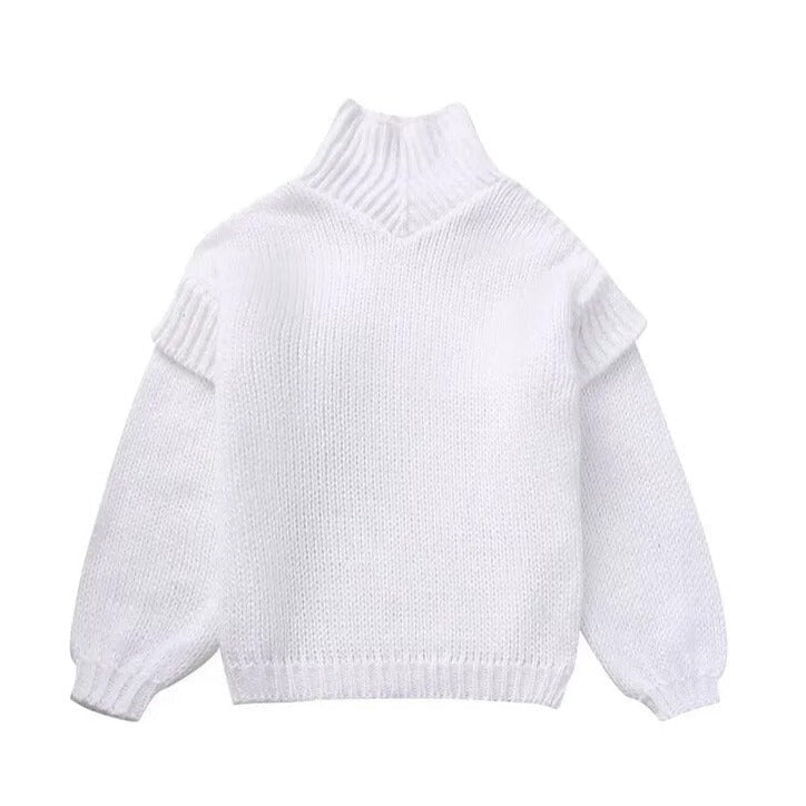TEEK - Gulp Turtleneck Knitted Sweater TOPS theteekdotcom White S 