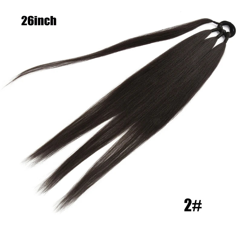 TEEK - Ponytail Synthetic Rubber Band Hair Ring 26 Inch Extensions