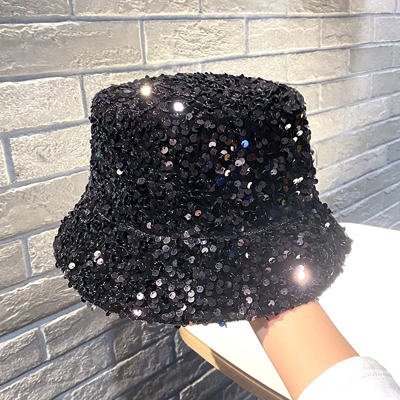 TEEK - Sequins Bucket Hats HAT theteekdotcom A-black  