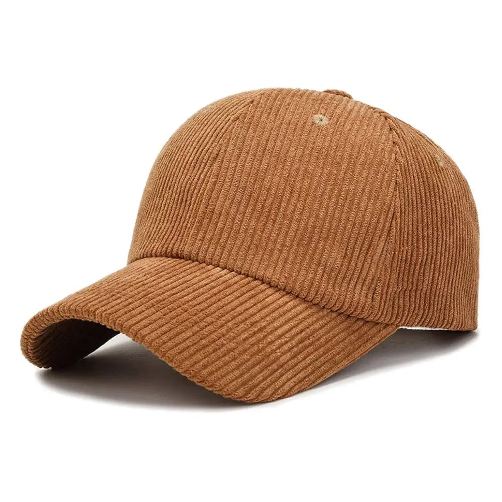 Outdoor Adjustable Hip Hop Spring Autumn Corduroy Baseball Cap Vintage Baseball Hat Women Men TEEK Coffee