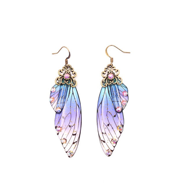 TEEK - Handmade Fairy Wing Earrings  theteekdotcom CP-BU  