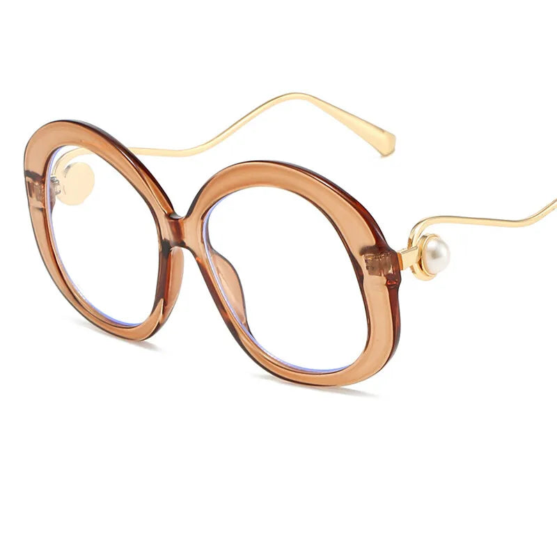 TEEK - Anti Blue Light Elegant Pearl Reading Glasses EYEGLASSES theteekdotcom Tea +4.00