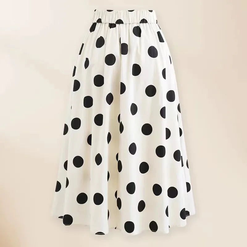 TEEK - Sweet Contrast Polka Dot Bow Bikini Swimwear SWIMWEAR theteekdotcom Dot-Skirt S 