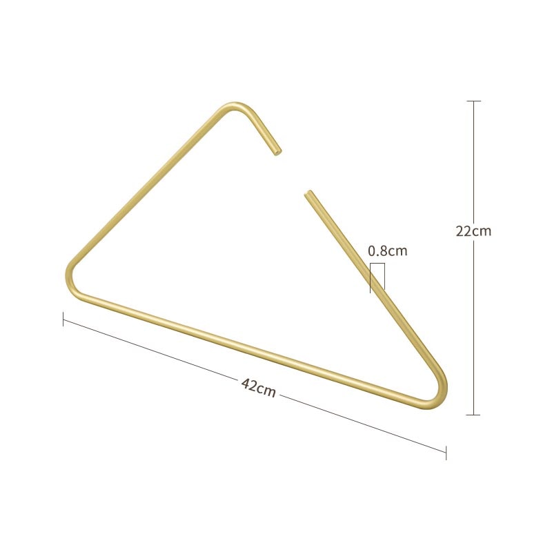 TEEK - Triangle 5pcs Solid Metal Hangers HOME DECOR theteekdotcom   