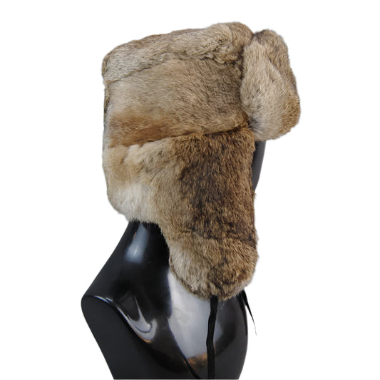 TEEK - Mens Warm Natural Rabbit Fluff Earflap Hat HAT theteekdotcom