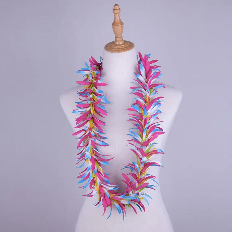 TEEK - Artificial Velvet Spider Lily Flower Handmade Necklace Leis JEWELRY theteekdotcom Colorful 6  
