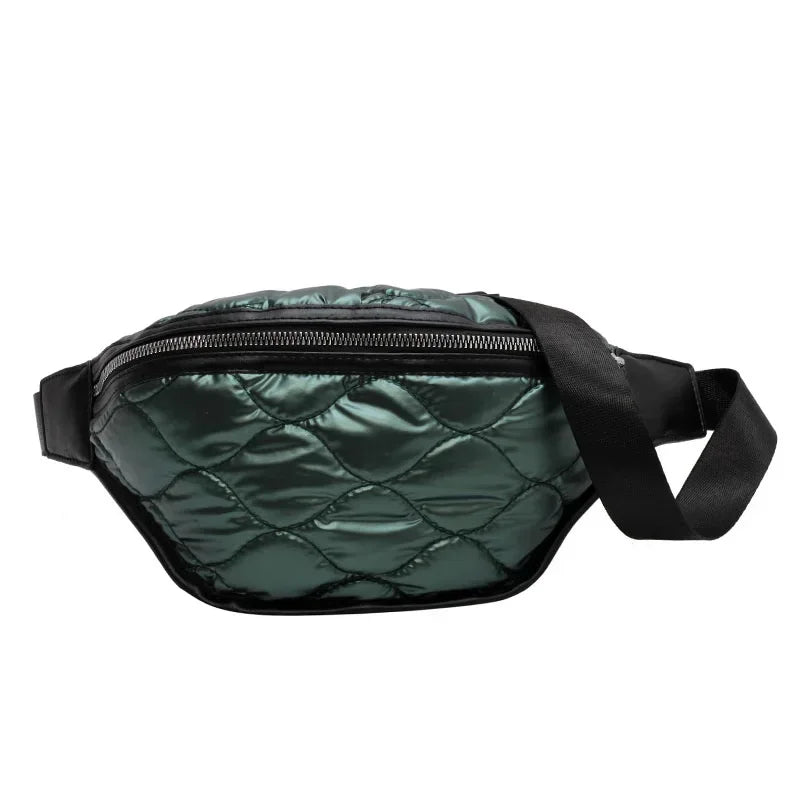 TEEK - Glimmer Quilt Fanny Chest Bag BAG theteekdotcom Green Waist bag  