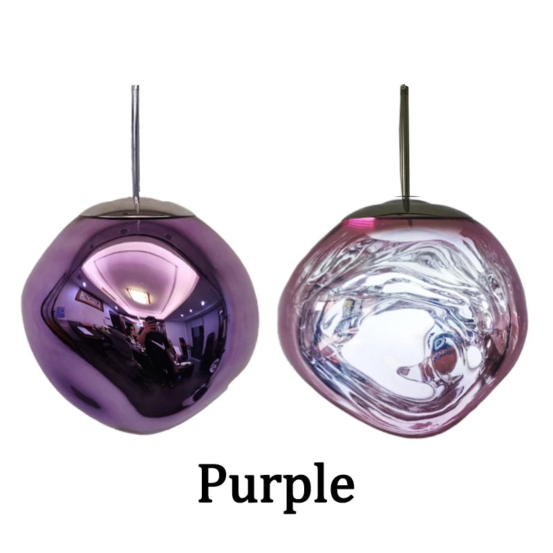 TEEK - Modern LED PVC Lava Pendant Hanging Light HOME DECOR theteekdotcom Purple 6in/15CM