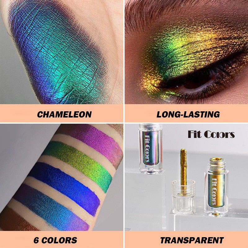 TEEK - 6 Color Satin Metallic Chameleons Makeup Pigment MAKEUP theteekdotcom   